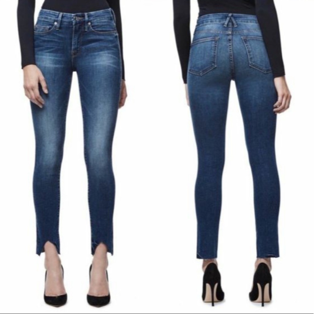 NEW GOOD AMERICAN, GOOD LEGS FRONT TRIANGLE | BLUE067, Size 16